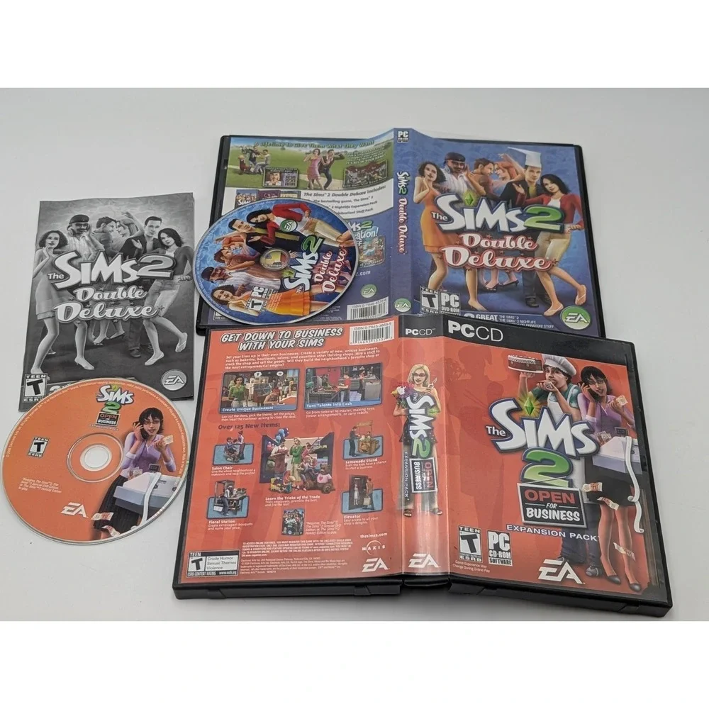 Sims‎ 2: Double Deluxe (PC: Windows, 2008) With Expansions
